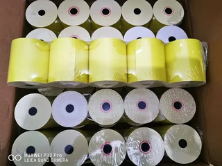 Yellow Thermal Till Rolls - R900 a box of 50 Rolls
