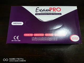 Medtex Latex Powder Free Gloves - R100 each a box of 100 Gloves