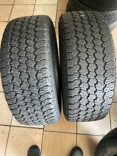 2x 235 65 17 Goodyear wrangler tyres with good treads available for sale