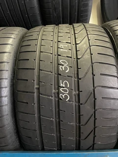 Two 305 30 19 Pirelli tyres with 90% treads available for sale