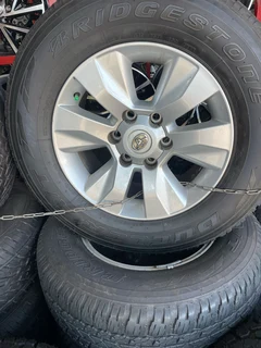 A set of 17inch Toyota rims and tires available for sale