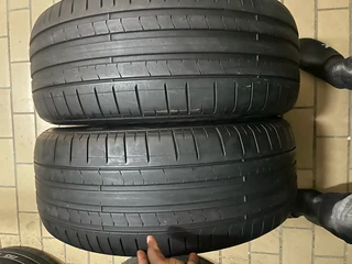 2x 235 50 19 Pirelli normal tyres with good treads available for sale