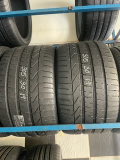 2x 305 30 19 Pirelli tyres with 95% treads available for sale