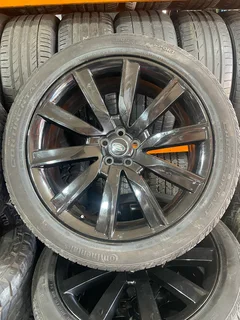 A clean set of 21inch Range Rover evoque mags with 265 45 21 continental tyres with 98% treads avail