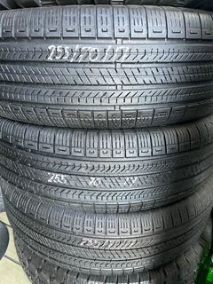 A clean set of 255 70 17 tyres with good treads available for sale