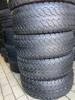 A clean set of 265 60 18 general grabber tyres with good treads available for sale