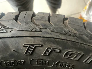A clean set of 235 55 19 Bf Goodrich tyres with 99% treads available Dot 2023