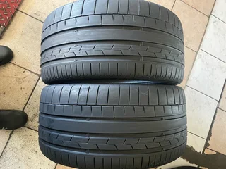 2x 275 30 20 continental premiumcontact6 with 95% treads available for sale