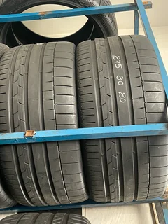 2x 275 30 20 continental tyres with very good treads available for sale