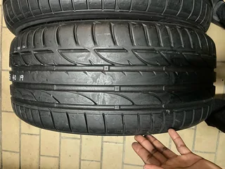 2x 225 40 19 Bridgestone normal tires with 95% treads available for sale