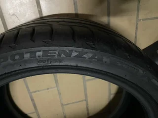 2x 225 40 19 Bridgestone normal tires with 95% treads available for sale