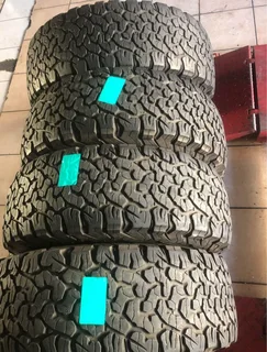 A clean set of 31x10.50 R15 Bf Goodrich ko2 tyres with 90% treads available for sale