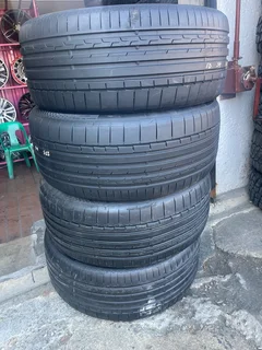 A good set of 275/45/21 continental tyres with good treads available for sale