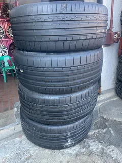 A good set of 275/45/21 continental tyres with good treads available for sale
