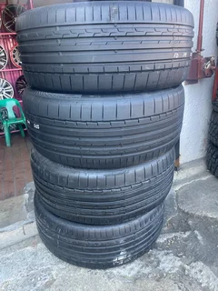 A good set of 275/45/21 continental tyres with good treads available for sale