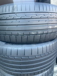 A good set of 275/45/21 continental tyres with good treads available for sale