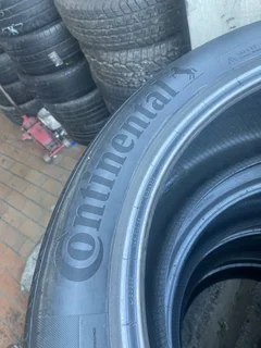 A good set of 275/45/21 continental tyres with good treads available for sale