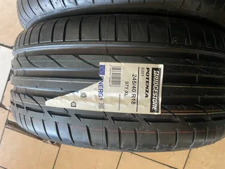 Two Brand new 245/40/18 Bridgestone run flat tires available for sale