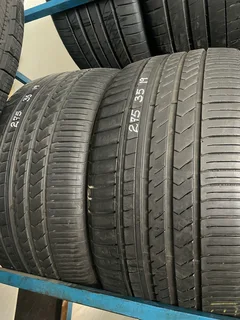Two 275/35/19 normal tyres with 98% treads available for sale