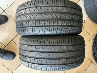 2x 245/45/17 Pirelli centurion P7 normal tyres with 98% treads available for sale