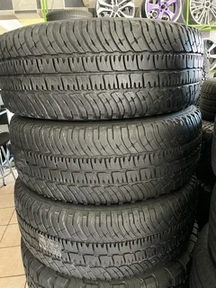 A clean set of 365/65/17 Michelin white lettering tyres with 98% treads available for sale
