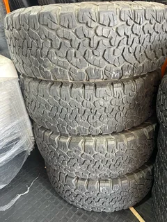 A clean set of 265/65/18 Bf Goodrich tyres with 90% treads available for sale