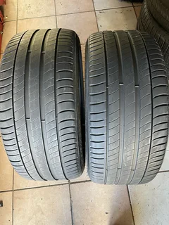 Two 245/40/18 Michelin run  flat tires with 90% treads available for sale