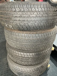 A clean set of 255/65/17 Dunlop grandtrek AT25 tyres with 95% treads available for sale