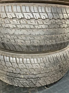 A clean set of 255/65/17 Dunlop grandtrek AT25 tyres with 95% treads available for sale