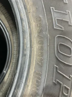 A clean set of 255/65/17 Dunlop grandtrek AT25 tyres with 95% treads available for sale