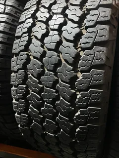 A clean set of 255/60/20 Goodyear wrangler tyres with 90% treads available