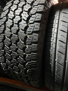 A clean set of 255/60/20 Goodyear wrangler tyres with 90% treads available