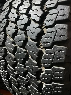 A clean set of 255/60/20 Goodyear wrangler tyres with 90% treads available