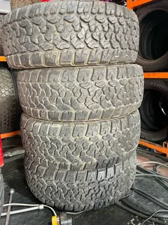 A clean set of 285/70/17 tyres with white lettering 98% treads available for sale
