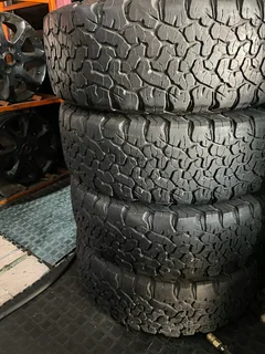 A clean set of 225 70 16 Bf Goodrich ko2 tyres with very good treads available