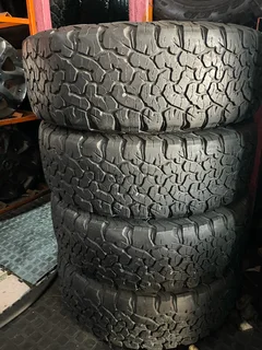 A clean set of 225 70 16 Bf Goodrich ko2 tyres with very good treads available