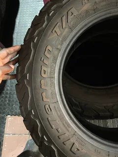 A clean set of 225 70 16 Bf Goodrich ko2 tyres with very good treads available