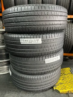 A clean set of 235 65 19 Pirelli tyres with good treads available for sale