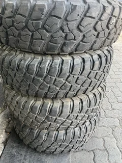 A clean set of 235 85 16 Bf Goodrich mud terrain available