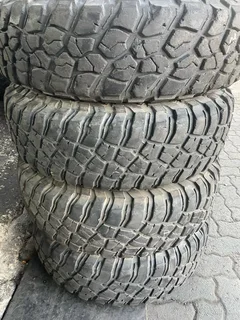 A clean set of 235 85 16 Bf Goodrich mud terrain available