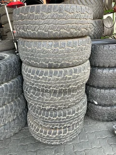 A clean set of 265 70 16 Dunlop Grandtrek AT3G tyres with good treads available