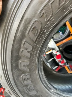 A clean set of 265 70 16 Dunlop Grandtrek AT3G tyres with good treads available