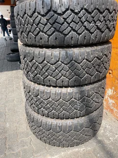 A clean set of 265/60/18 Goodyear duratrac tires with 99% treads available