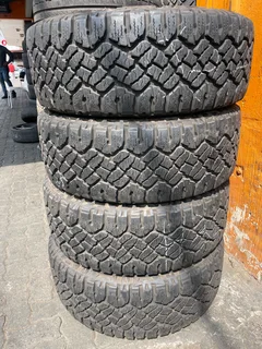 A clean set of 265/60/18 Goodyear duratrac tires with 99% treads available