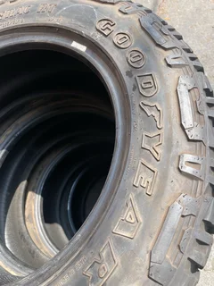 A clean set of 265/60/18 Goodyear duratrac tires with 99% treads available