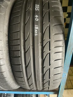 1x 225/40/18 Bridgestone run flat tire with 99% treads available for sale
