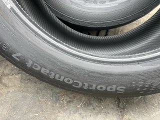 Two 265/40/19 Continental sportcontact7 available for sale