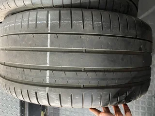 Two 275/30/20 Pirelli run flat tires with good treads available for sale