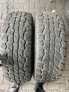 Two 265/70/16 Dunlop Grandtrek tyres with great tread available for sale