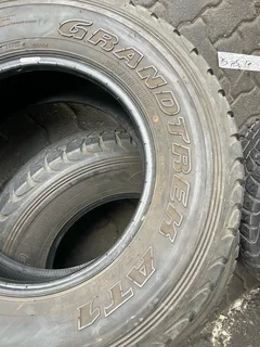 Two 265/70/16 Dunlop Grandtrek tyres with great tread available for sale